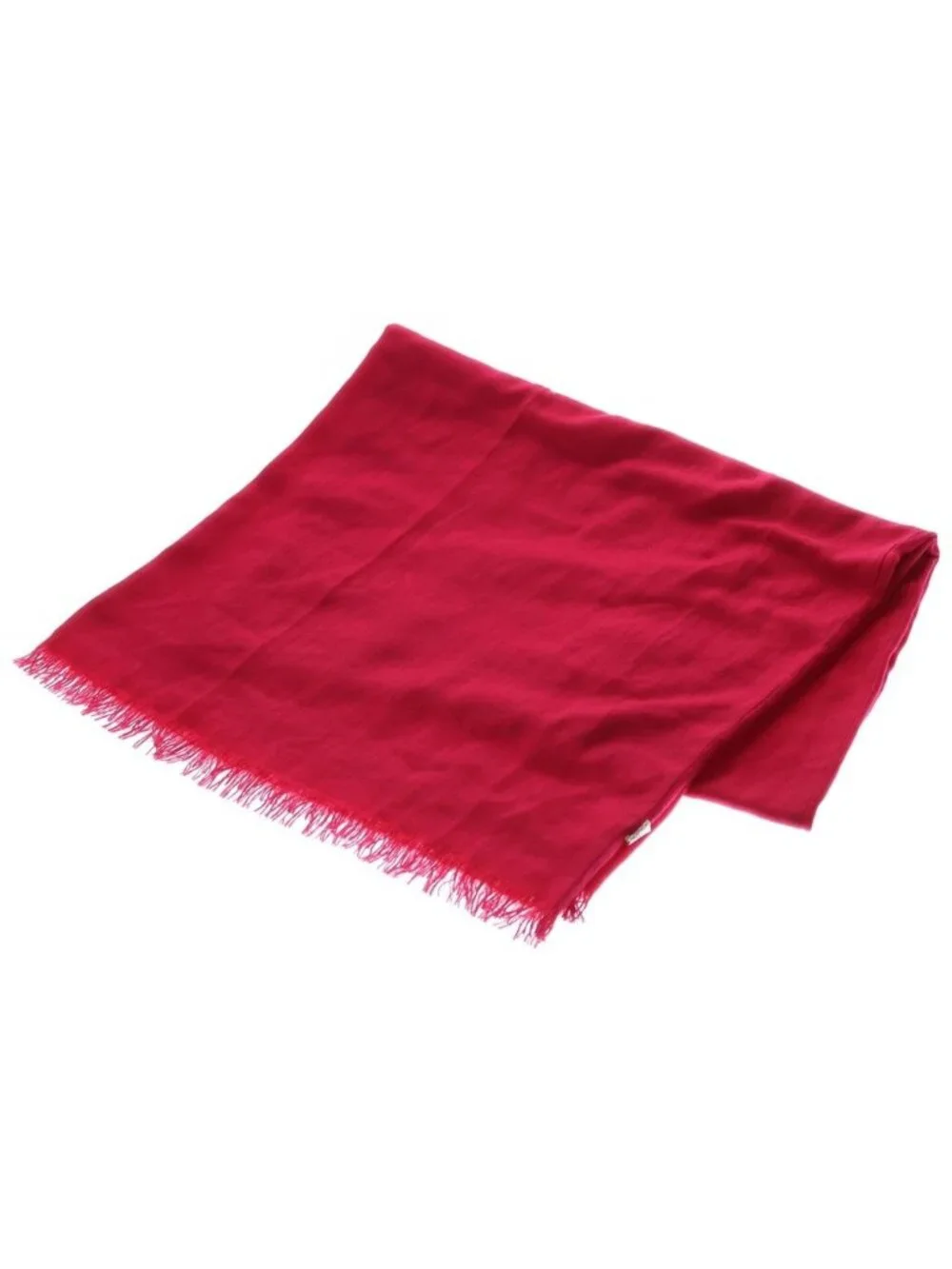 Hermes Cashmere Logo Large Shawl Scarf Fringe Pink